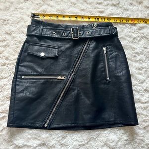 Vegan Leather Skirt